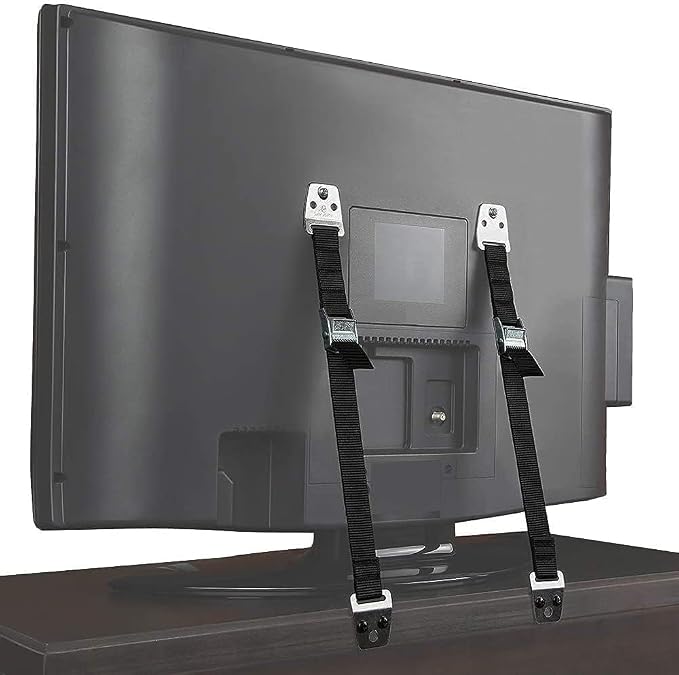 TV and Furniture Anti Tip Straps, Metal Heavy Duty TV Straps Child Safety by Kyrotech
