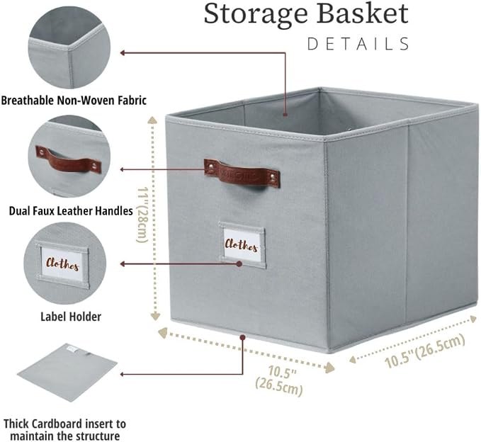 DECOMOMO Storage Bins, Cube Storage Bin - Image 3