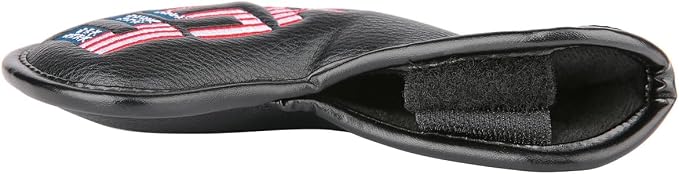 Golf Builder Black Leather USA Golf Club Iron Wedge Head Covers Fit All Brands - Image 6