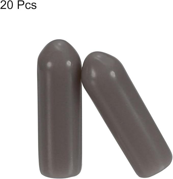 uxcell 20pcs Rubber End Caps 4mm ID Vinyl PVC Round Tube Bolt Cap Cover Screw - Image 2