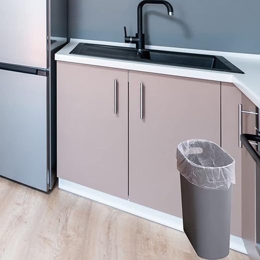 Small Trash Can Plastic Bathroom Wastebasket 3.2 Gallon Slim Garbage Container - Image 6