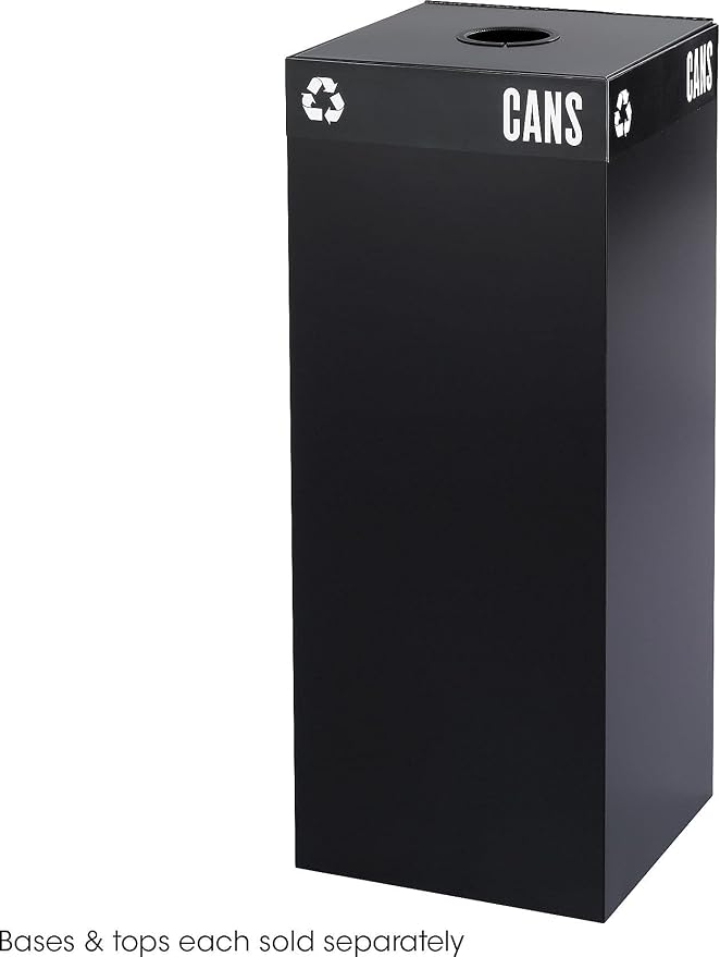 Safco Hallmark 2983BL Public Square Recycling Receptacle Base - Image 3
