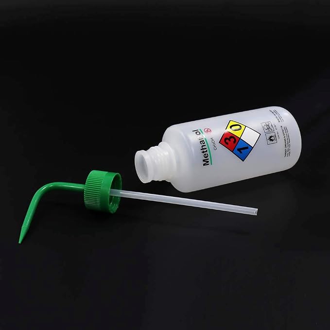 2pcs of Safety Wash Bottles, Vol.500ml 17oz, Methanol Wash Bottle, LDPE Material - Image 2