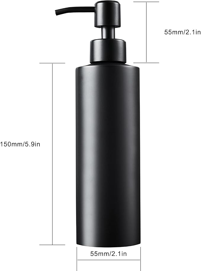 Soap Dispenser, Matte Black - Image 3