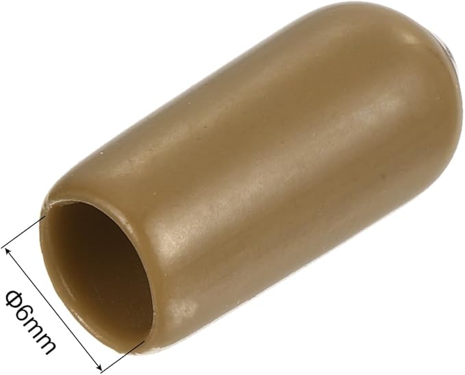 uxcell 20pcs Rubber End Caps 6mm ID Vinyl PVC Round Tube Bolt Cap Cover Screw - Image 3