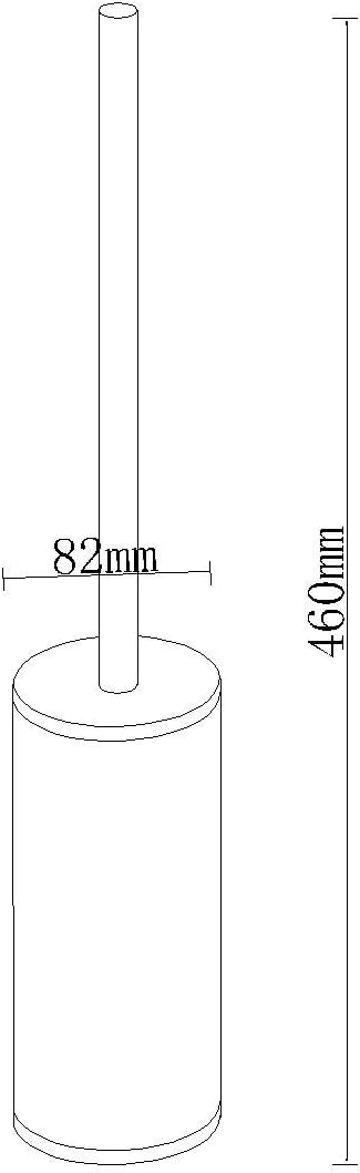 BGL Toilet Brush Holder Gold, Stainless Steel 304 Gold Round Freestanding - Image 6
