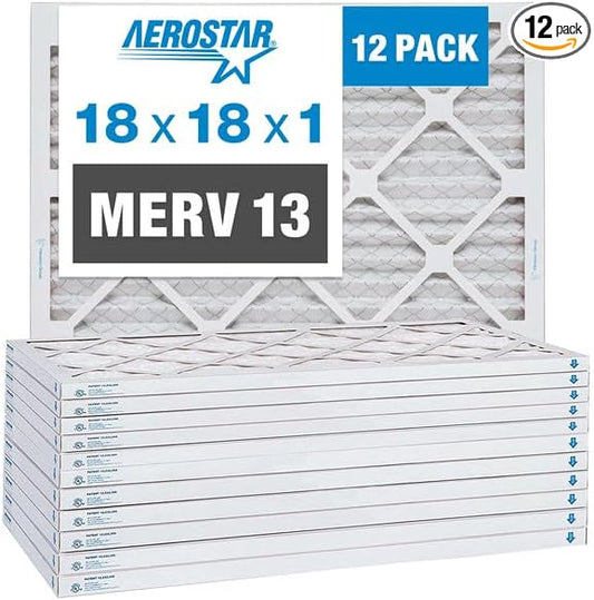 18x18x1 AC and Furnace Air Filter by Aerostar by AirFiltersDelivered