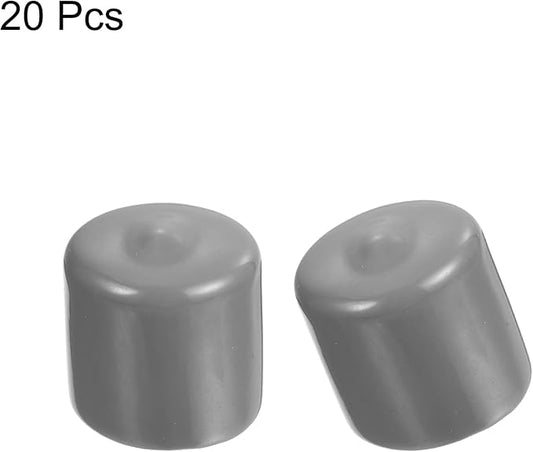 uxcell 20pcs Rubber End Caps Protective Caps 26mm ID Vinyl PVC Round Tube Bolt - Image 2