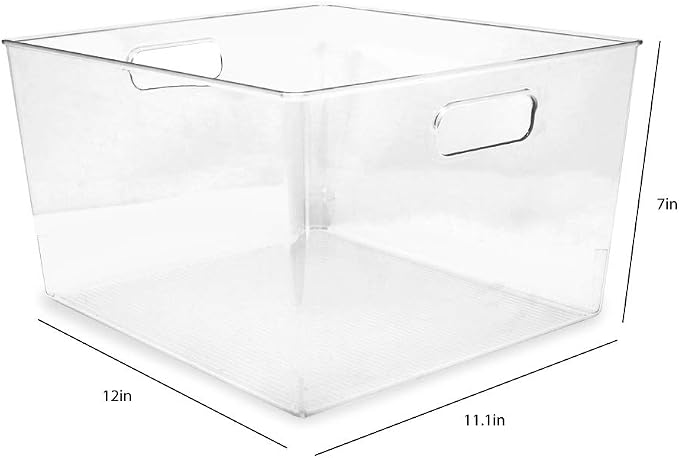 Isaac Jacobs 3-Pack XL Clear Storage Bins - Image 2