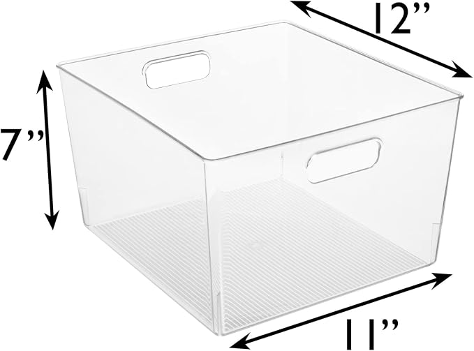 ClearSpace Clear Plastic Storage Bins – XL 8 Pack Perfect Kitchen or Pantry - Image 6