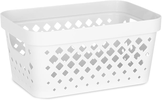 Glad Plastic Baskets for Organizing, Linen Closet, and Bathroom | Nesting Shelf - Image 2