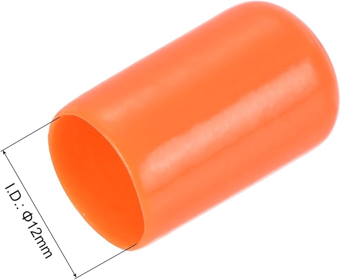 uxcell 20pcs Rubber End Caps 12mm ID Vinyl Round Tube Bolt Cap Cover Screw - Image 3