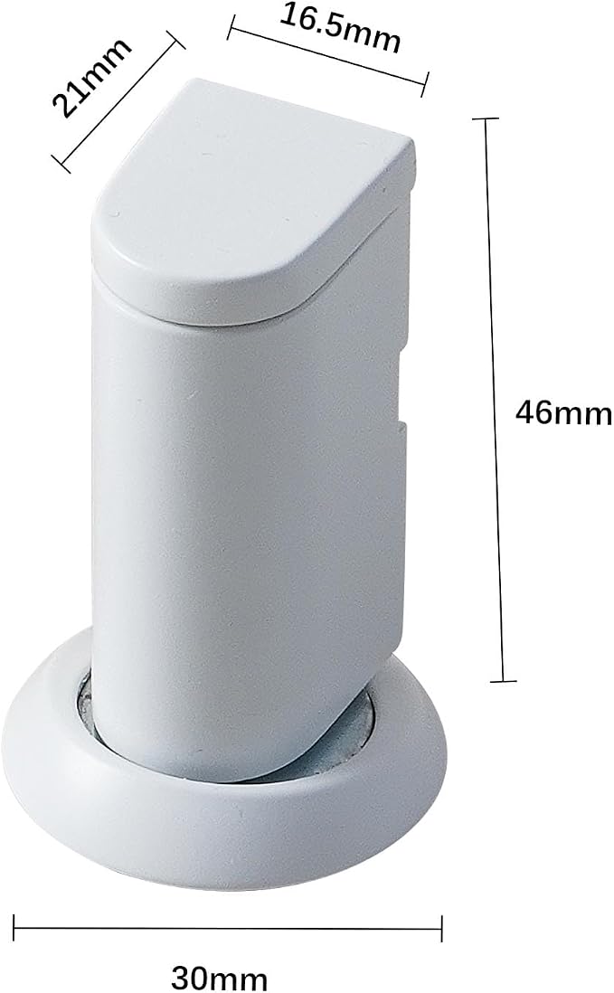 Windproof Magnetic Door Stoppers, 0-0.78" Stroke Mechanical Doorstop, No-Hole - Image 2