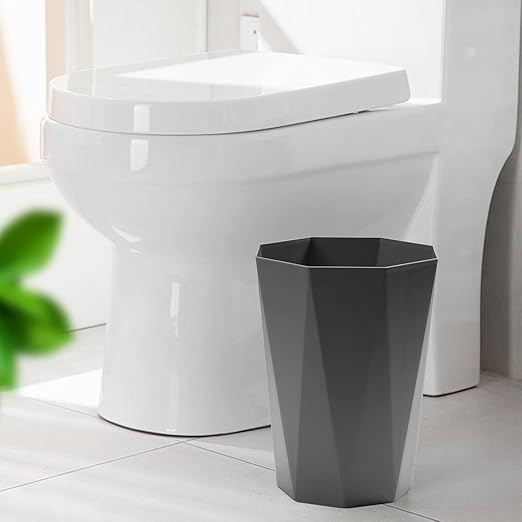 12L Trash Can Wastebasket Plastic Trash Bin Garbage Container Rubbish Can Paper - Image 7