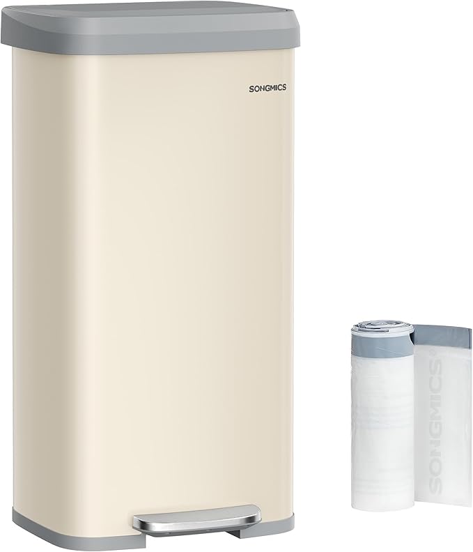 SONGMICS Kitchen Trash Can, 18-Gallon Stainless Steel Garbage Can, by SONGMICSbySONGMICSHOME