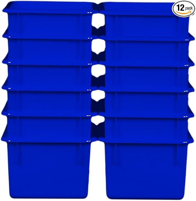 Wood Designs Cubby Storage Bin, Heavy Duty Plastic Containers by Unknown