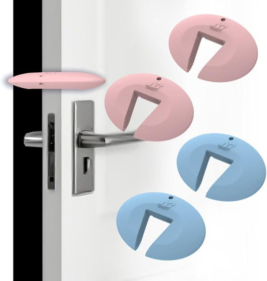 Silicone Door Pinch Guard and Door Slam Stopper, Durable Finger Pinch Guard by Neobay
