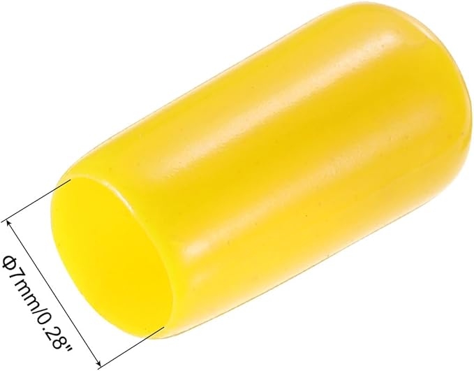 uxcell 20pcs Rubber End Caps 7mm ID Vinyl PVC Round Tube Bolt Cap Cover Screw - Image 3