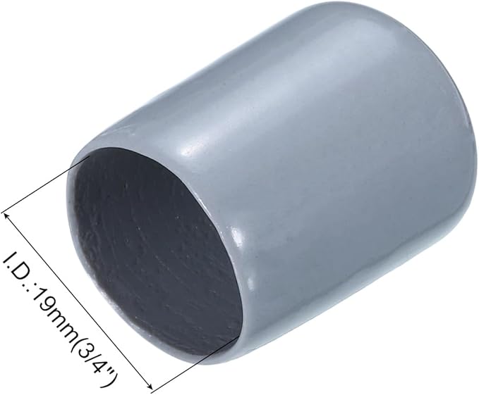 uxcell 20pcs Rubber End Caps 19mm ID Vinyl PVC Round Tube Bolt Cap Cover Screw - Image 3
