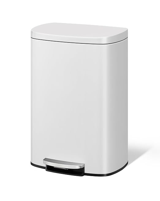 Garvee 13 Gallon / 50 Liter Metal Kitchen Trash Can by Garvee
