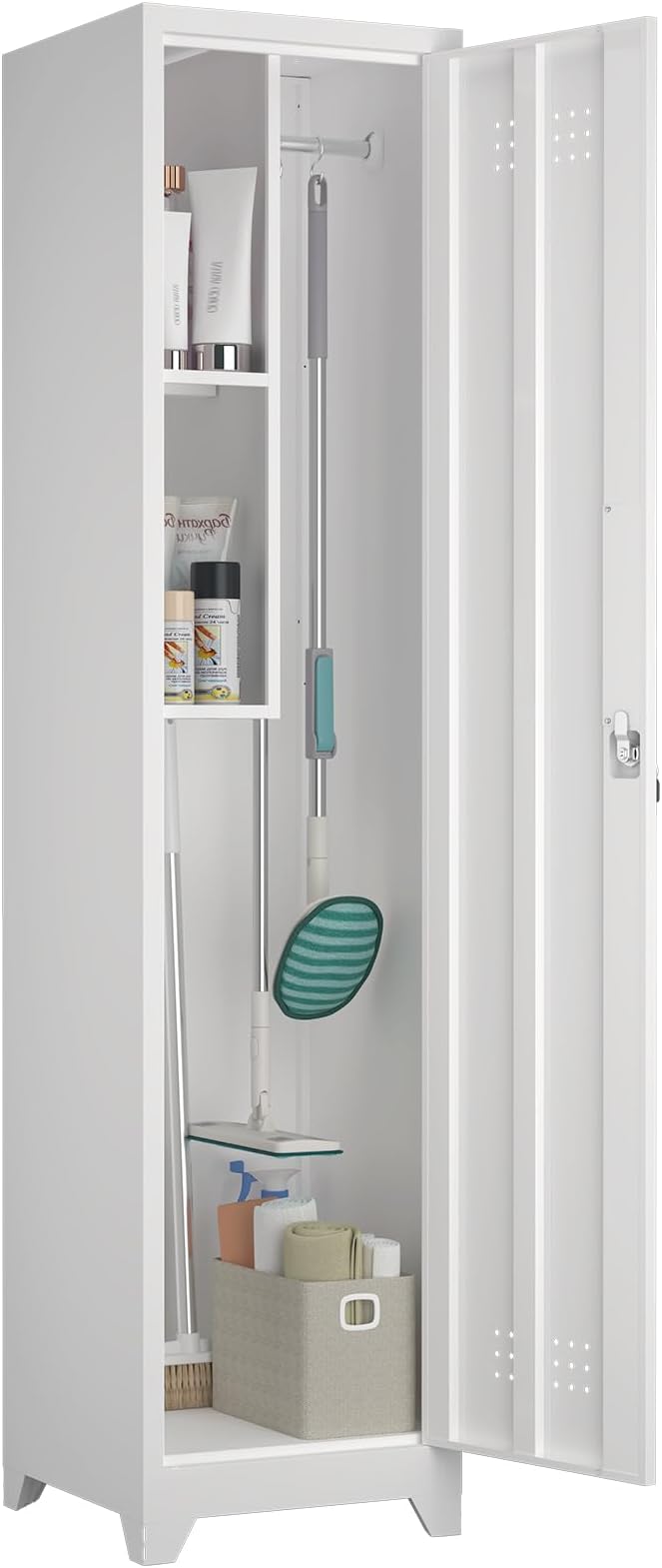 Slim Broom Storage Cabinets, Metal Cabinet by STEELIST