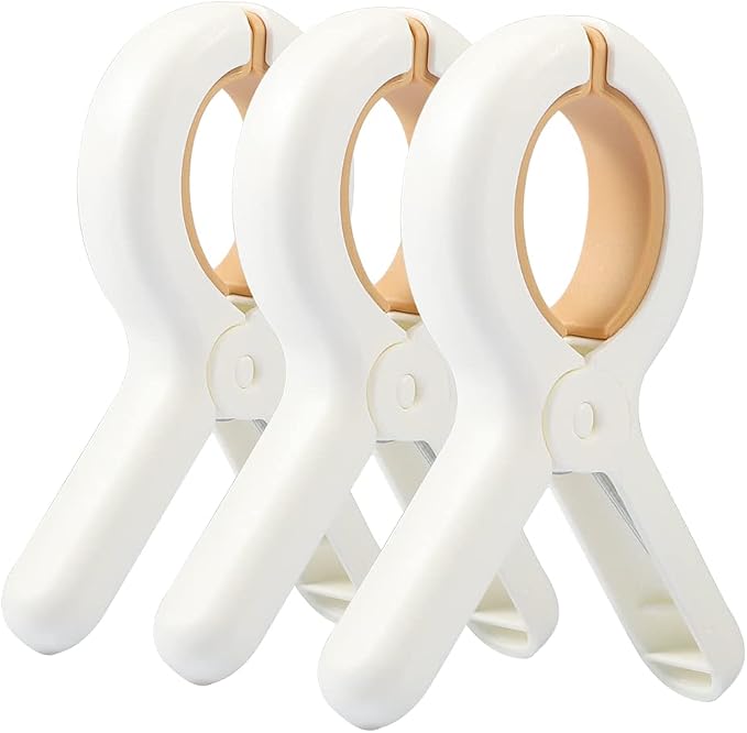 Beach Towel Clip, Quilt Drying Clip, Plastic Clothespins, Strong Grip Holder to by PAMISO