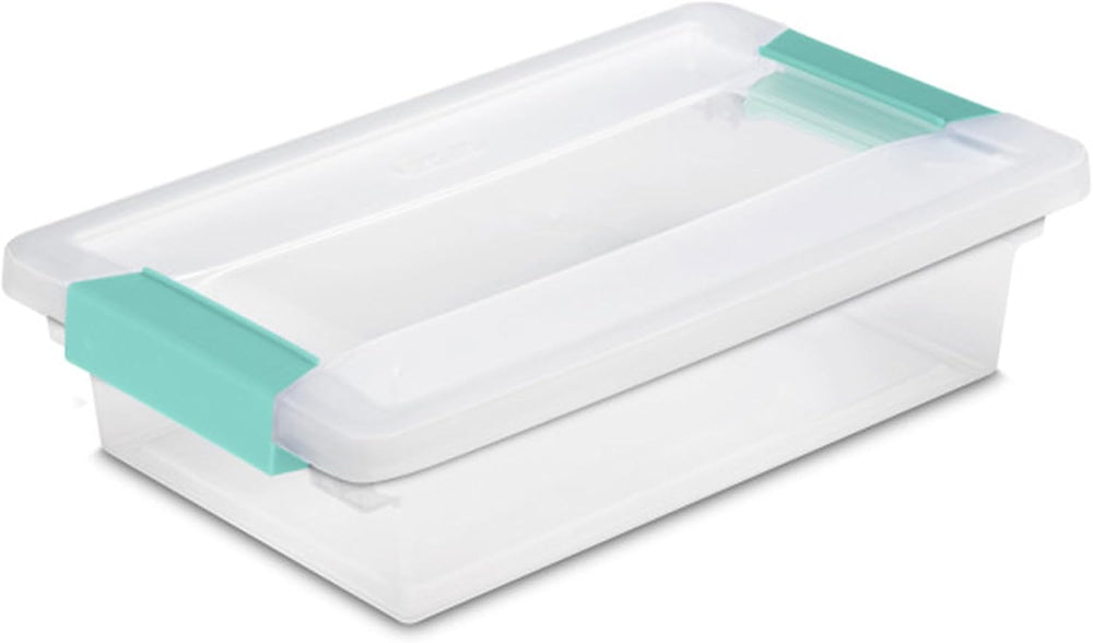 Sterilite 30-Pack Clip Box, Stackable Clear Plastic Bins