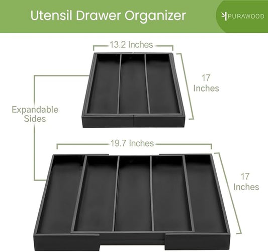 Purawood Kitchen Drawer Organizer - Image 2