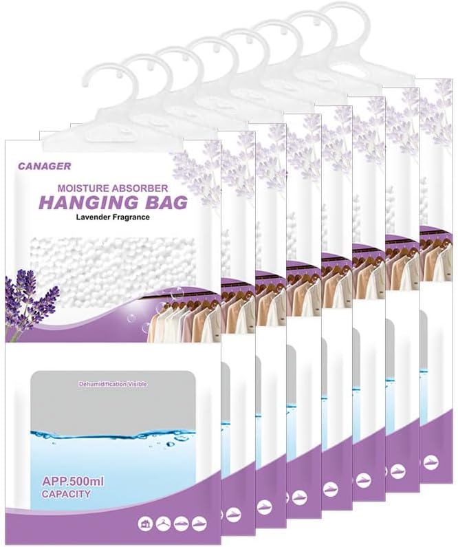 CANAGER Hanging Moisture Absorber, Lavender Vanilla Moistureproof Hanging Bag by CANAGER