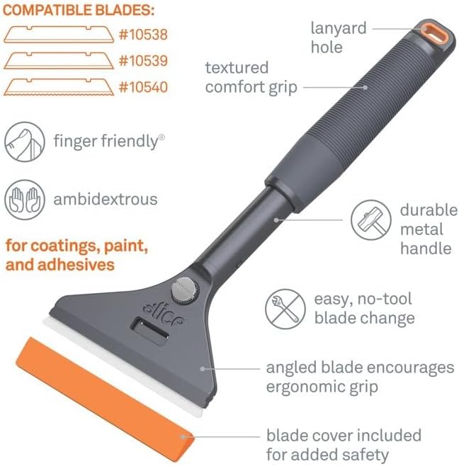 Slice 10599-CS Long-Handled Ceramic Scraper, Never Rusts, Lasts 11x as Long as - Image 3