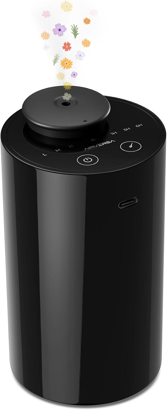 Airversa Waterless Diffuser for Essential Oil, Battery Operated Nebulizer by Airversa