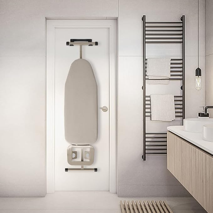 Ironing Board Hanger Wall Mount Ironing Board Holder Organizer Wall Rack - Image 5