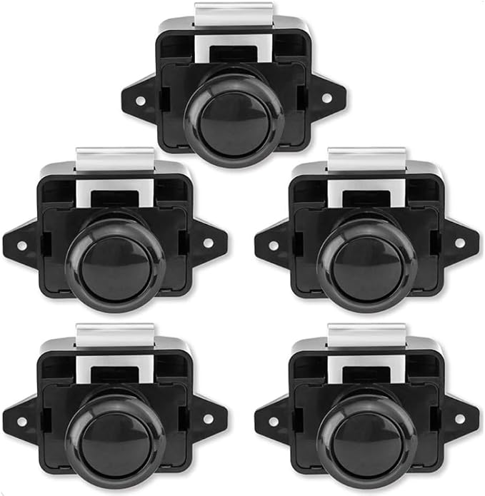 Encell Set of 5 Push Button Latch Cupboard - Image 2