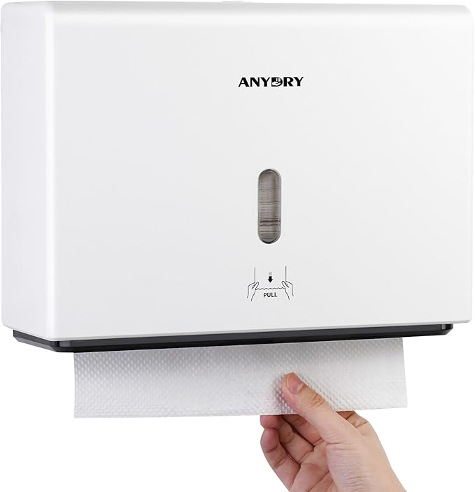Wall-Mounted Paper Towel Dispenser – Fits Tri-Fold Towels up to 10x3.1 Inches by ANYDRY