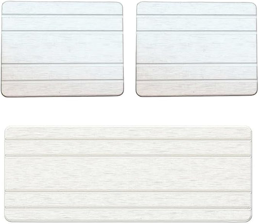 3 Pack Diatomite Stone Sink Tray, Water Absorbing Mat by Homdiva