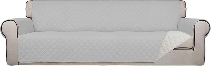PureFit Reversible Quilted Sofa Cover, Water Resistant Slipcover Furniture by PureFit