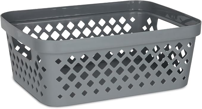 Glad Plastic Storage Basket Set, Value Pack of 6 | Open Storage Bins - Image 2