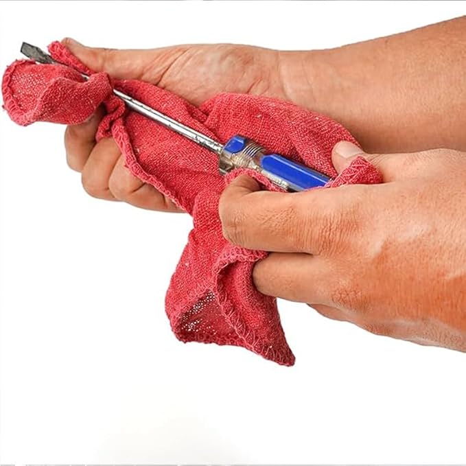 Shop Towels - Bulk Cleaning Towel in a Bag, Mechanic Cotton Wipes - Image 6