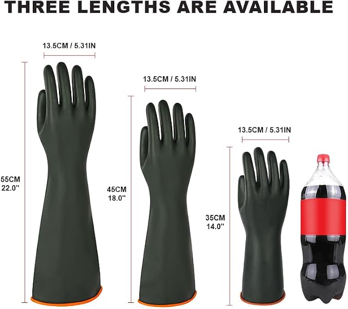 North Tower Heavy-Duty Latex Chemical Resistant Gloves - Image 5