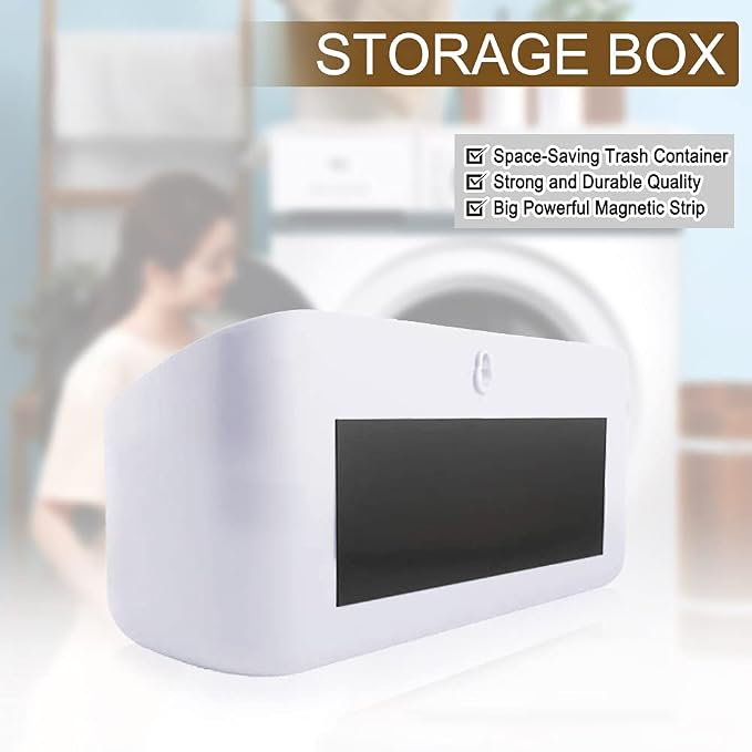 Picowe Magnetic Laundry Storage, Lint Holder Bin - Image 6