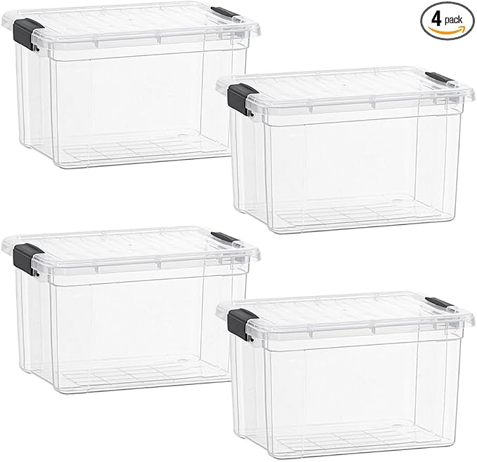 Superio Clear Storage Boxes by Superio