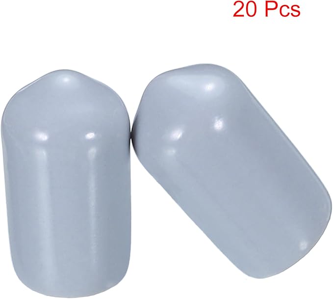 uxcell 20pcs Rubber End Caps 8mm ID Vinyl PVC Round Tube Bolt Cap Cover Screw - Image 2