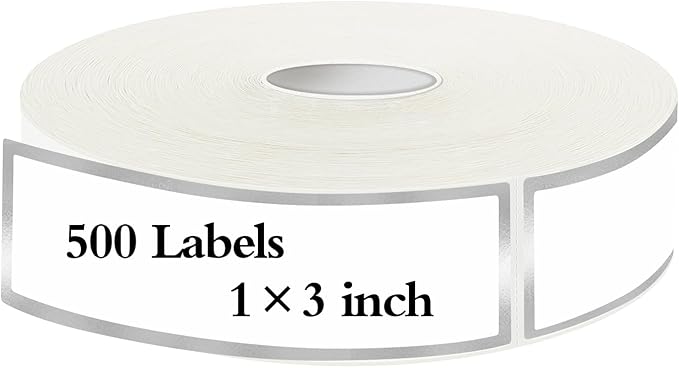 500 Silvery Border Removable Freezer Labels Water Oil Resistant - Image 2