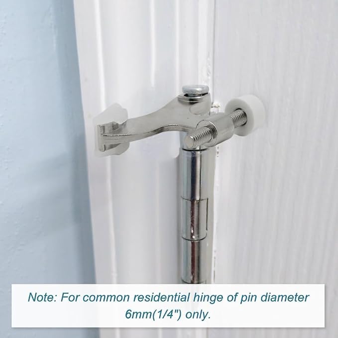 48 Pack Hinge Pin Brushed Nickel Door Stopper, Adjustable Heavy Duty Hinge Pin - Image 2