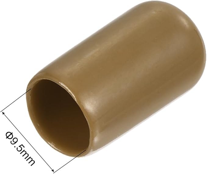 uxcell 20pcs Rubber End Caps 9.5mm ID Vinyl PVC Round Tube Bolt Cap Cover Screw - Image 3