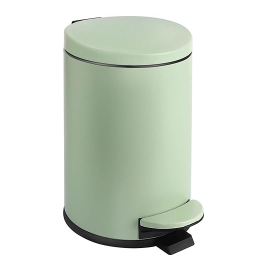 TIPGO Small Trash Can with Lid Soft Close, 4.5 Liters / 1.2 Gallon Bathroom by TIPGO