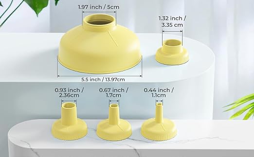 Wide Mouth Kitchen Funnel, Food Grade Plastic Cooking Canning Funnel - Image 4