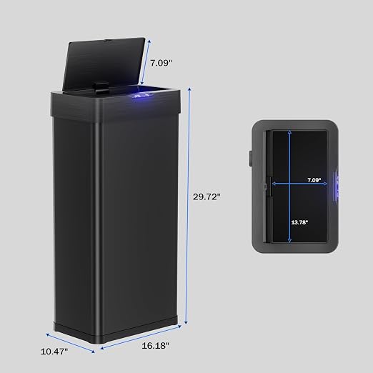 TLSUNNY 18.5 Gallon Motion Sensor Trash Can, Touchless Automatic Garbage Can - Image 2