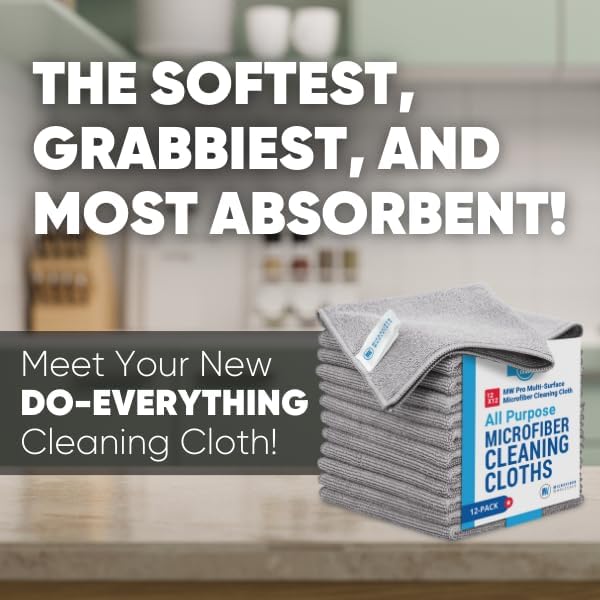 Microfiber Wholesale 12x12 Inch Pro Multi-Surface Microfiber Cleaning Cloths | - Image 2
