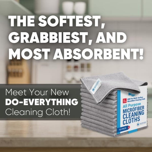 Microfiber Wholesale 12x12 Inch Pro Multi-Surface Microfiber Cleaning Cloths | - Image 2